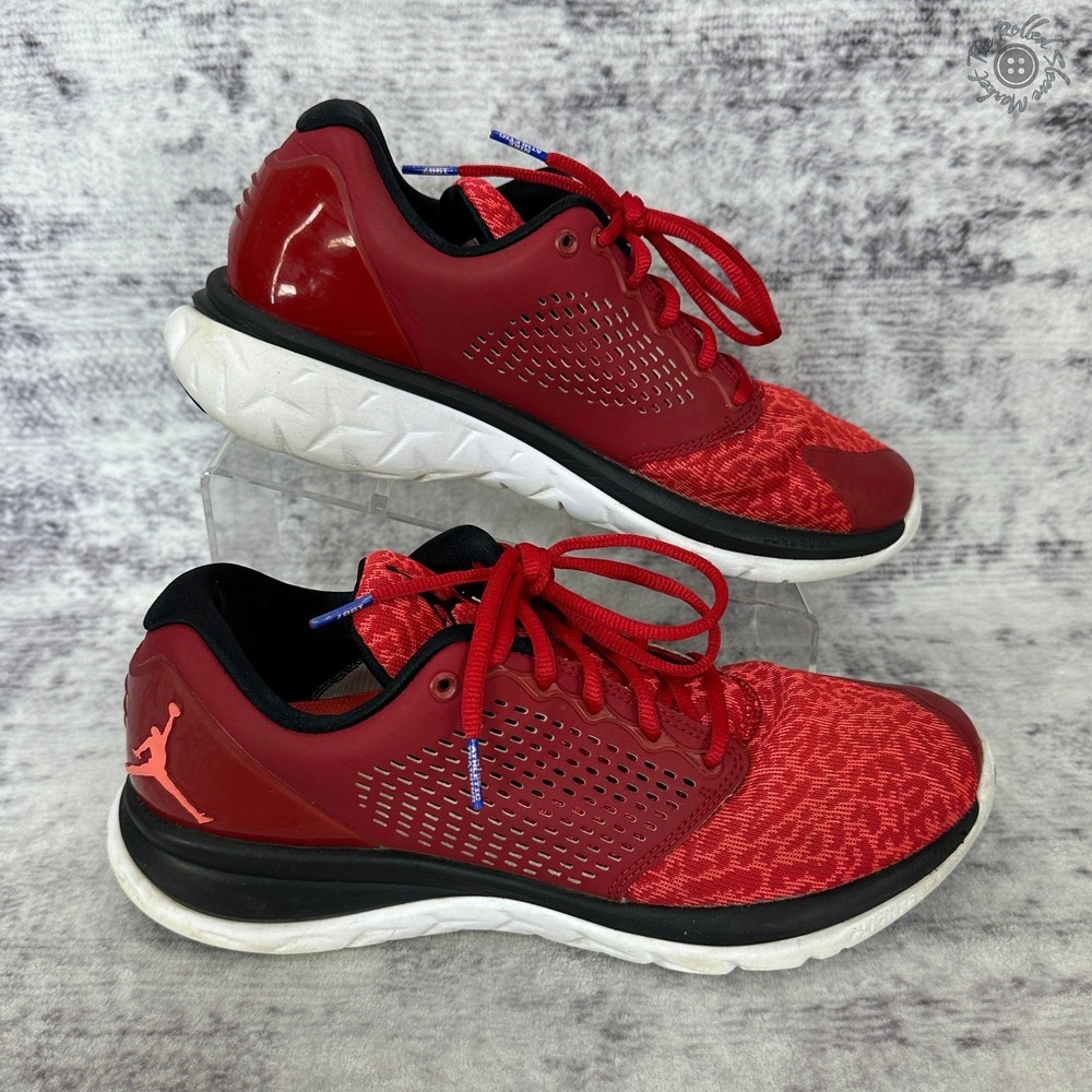 Jordan Trainer ST Men's 10 Gym Red Black White 820253-603 Lunarlon FlightFlex